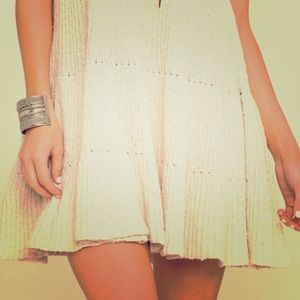 Cream knit dress